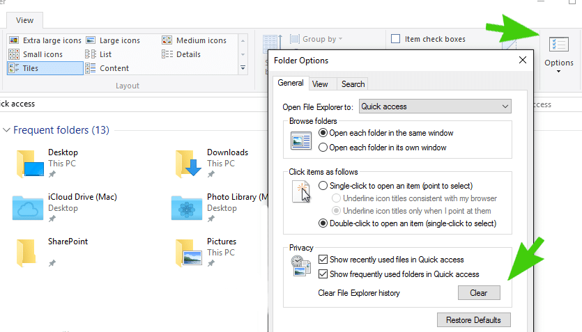 How to clear Recent Files and Folders in Windows 11/10