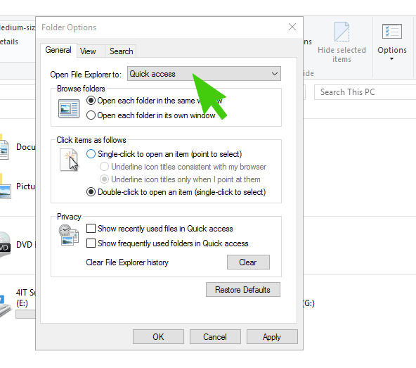 How to Disable Quick Access in Windows 10 Sidebar | 4iT