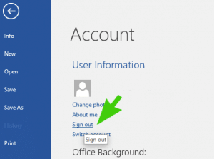 Sign-Out-of-One-Drive