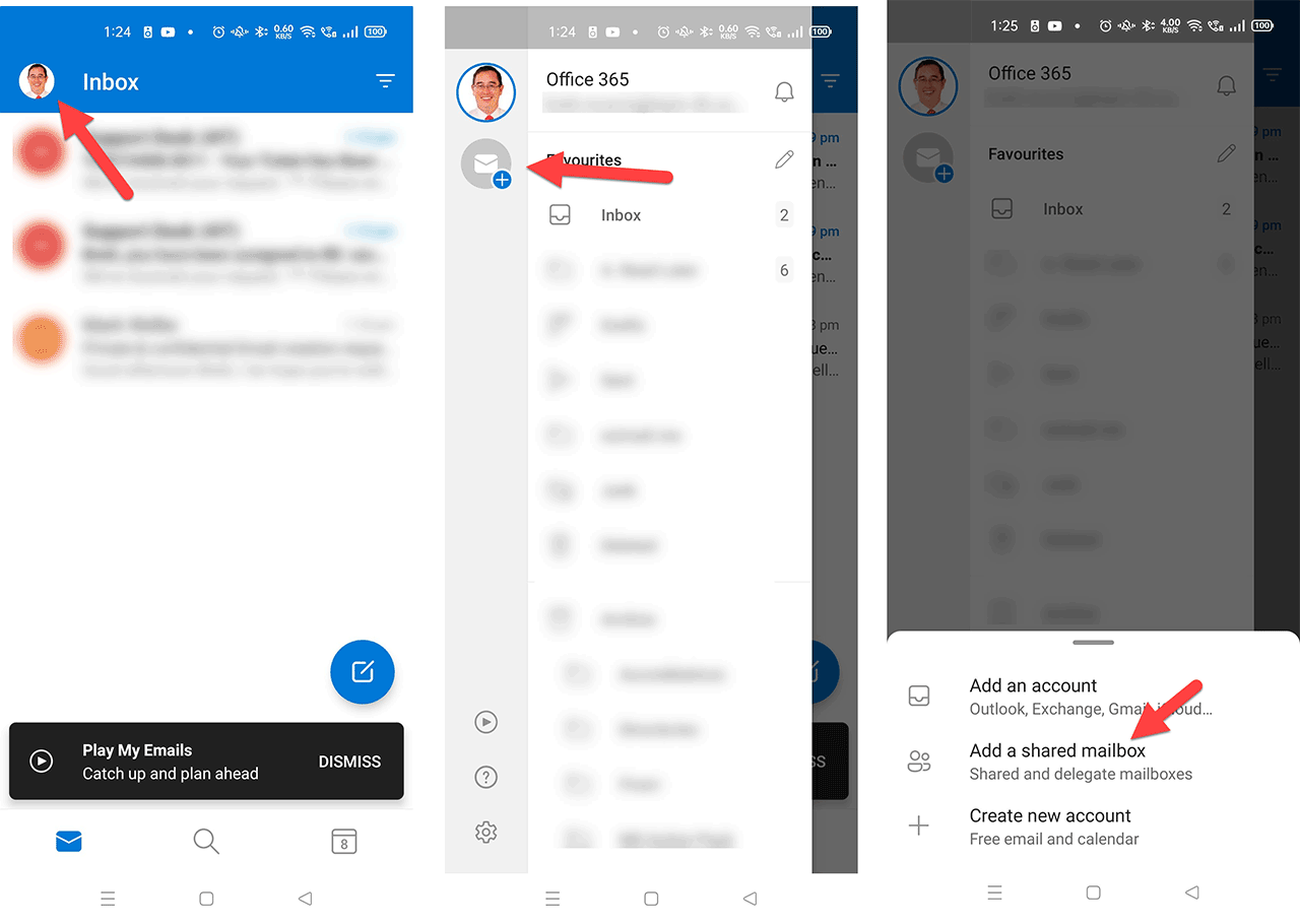 Add Shared Mailbox To The Outlook App 