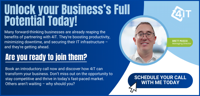 Book a call with Brett from 4iT Support Book a call with Brett from 4iT Support