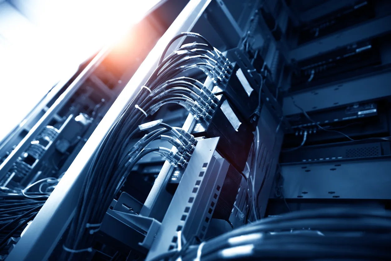 Server hardware and cloud replication represented in a Sydney office server room