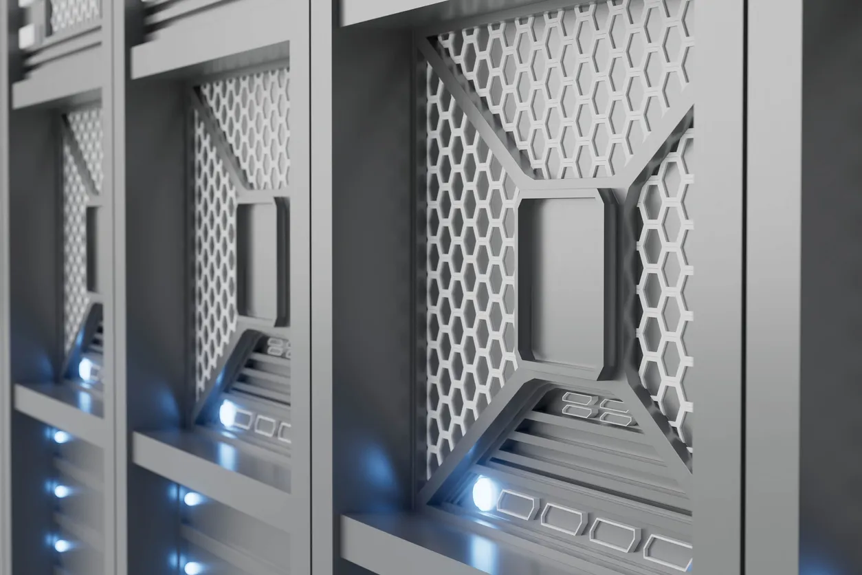 Business server and backup storage in a Sydney office server rack