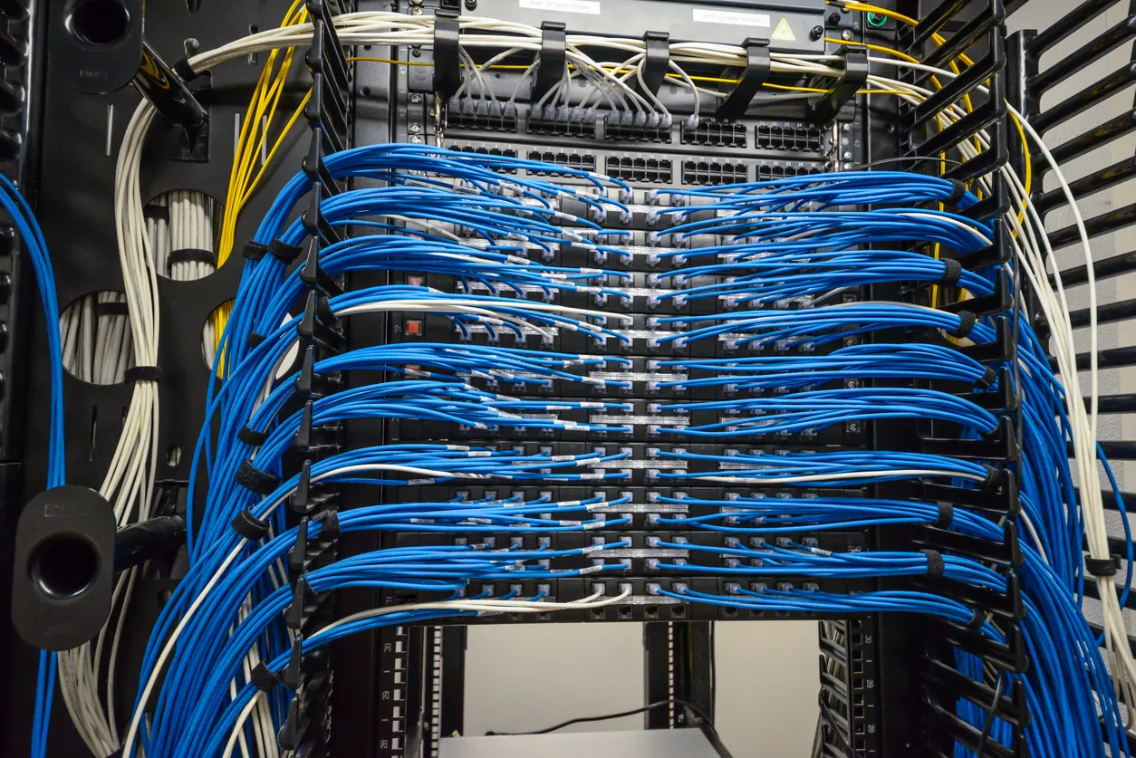 Server hardware and cloud failover represented in a Sydney office server room